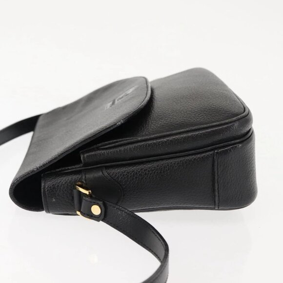 Burberrys Shoulder Bag Leather Brown Gold Auth - Picture 4 of 16